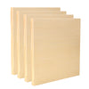 EXERZ Wooden Paint Boards 30.5x30.5cm – 4 Pack Square Wooden Panels for Acrylic, Oil & Mixed Media Painting – Large Smooth Panels Craft Boards for Artists, Kids & DIY Projects