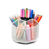 EXERZ Desk Organiser/Mesh Desk Tidy Caddy/Pencil Holder/Multifunctional 360 Rotating -White
