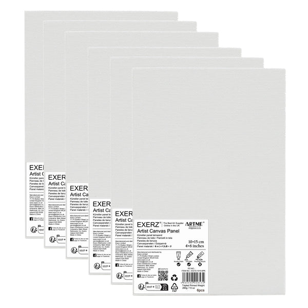 Exerz canvas panels 6pk 10x15cm