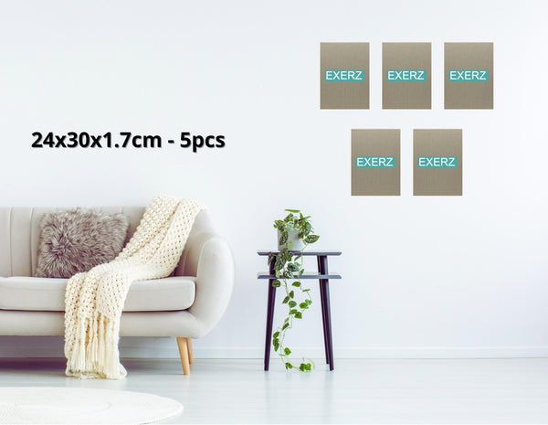 Exerz 24x30cm Linen Stretched Canvas 5pk 1.7cm 280GSM