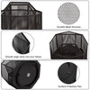 EXERZ Desk Organiser/Mesh Desk Tidy Caddy/Pencil Holder/Multifunctional 360 Rotating - Black