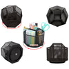 EXERZ Desk Organiser/Mesh Desk Tidy Caddy/Pencil Holder/Multifunctional 360 Rotating - Black