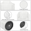 EXERZ Desk Organiser/Mesh Desk Tidy Caddy/Pencil Holder/Multifunctional 360 Rotating -White