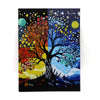 EXERZ Painting by Numbers Kit,30x40cm Canvas with Acrylic Pigment, Brushes and Accessories (Tree)