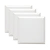 EXERZ 30x30cm Bevelled Edge Pre-Stretched Canvas 4pk - 100% Cotton, Wooden Frame