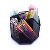 EXERZ Desk Organiser/Mesh Desk Tidy Caddy/Pencil Holder/Multifunctional 360 Rotating - Black
