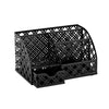 EXERZ Desk Organiser with 7 Compartments -Mesh Desk Tidy Caddy - Black