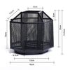 EXERZ Desk Organiser/Mesh Desk Tidy Caddy/Pencil Holder/Multifunctional 360 Rotating - Black