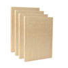 EXERZ Wooden Paint Boards 22.9x30.5cm – 4 Pack Rectangle Wooden Panels for Acrylic, Oil & Mixed Media Painting | Smooth Craft Boards for Artists, Kids & DIY Projec