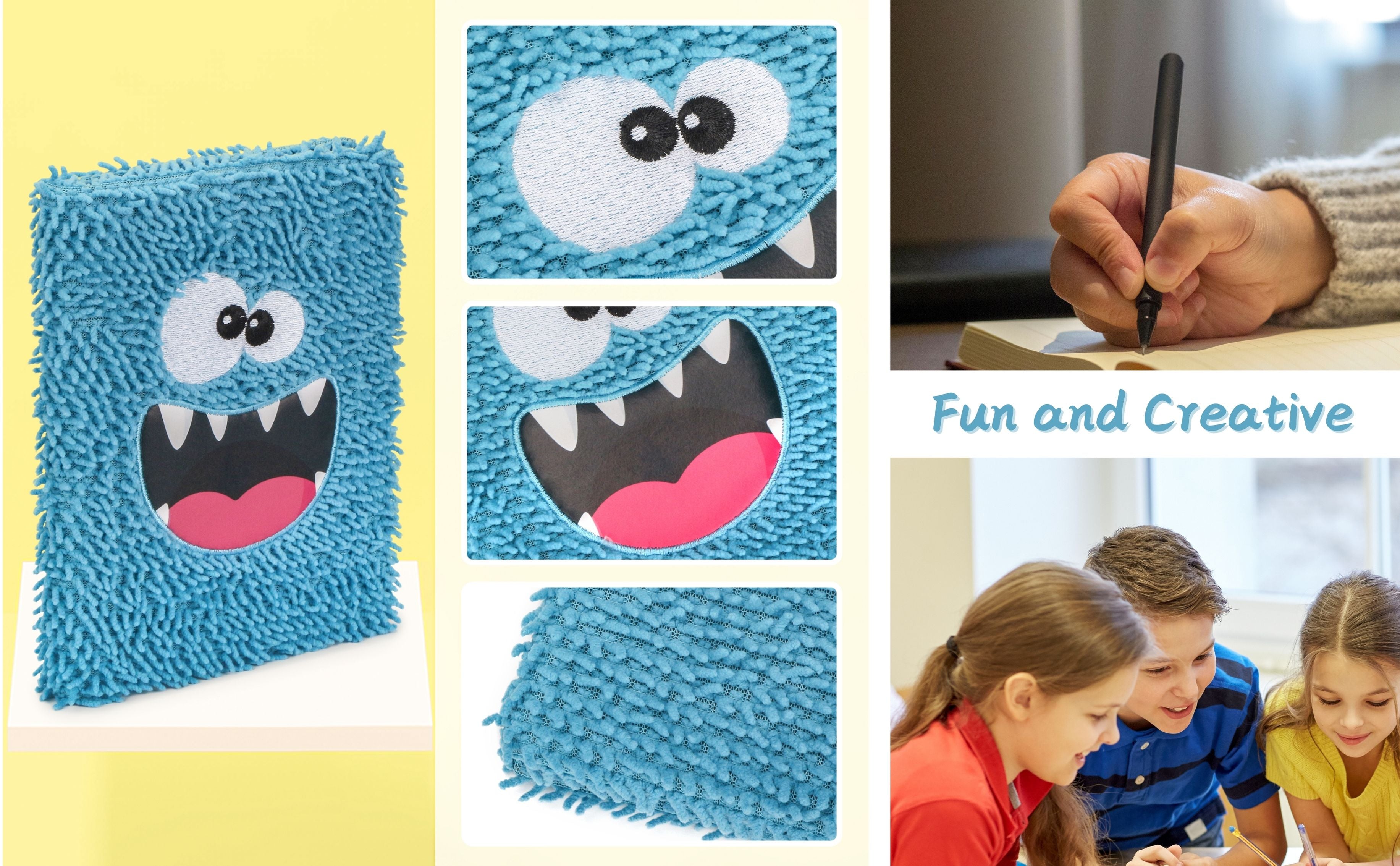 EXERZ A5 Notebook “Funky Monster”, Children Journal Diary