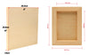 EXERZ Wooden Paint Boards 20.3x25.4cm – 4 Pack Square Wooden Panels for Acrylic, Oil & Mixed Media Painting – Large Smooth Panels Craft Boards for Artists, Kids & DIY Projects (8"x10"-4PK)
