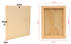 EXERZ Wooden Paint Boards 22.9x30.5cm – 4 Pack Rectangle Wooden Panels for Acrylic, Oil & Mixed Media Painting | Smooth Craft Boards for Artists, Kids & DIY Projec