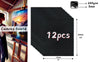 Exerz 40x50cm Black Canvas 1.7cm Stretched Artist Canvas - 280GSM 100% Cotton - 4PK