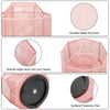 EXERZ Desk Organiser/Mesh Desk Tidy Caddy/Pencil Holder/Multifunctional 360 Rotating - Light Pink