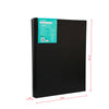 Exerz 40x50cm Black Canvas 1.7cm Stretched Artist Canvas - 280GSM 100% Cotton - 4PK