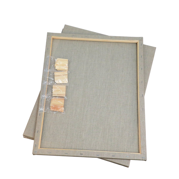 Exerz 40x50cm Linen Stretched Canvas 4pk 1.7cm 280GSM