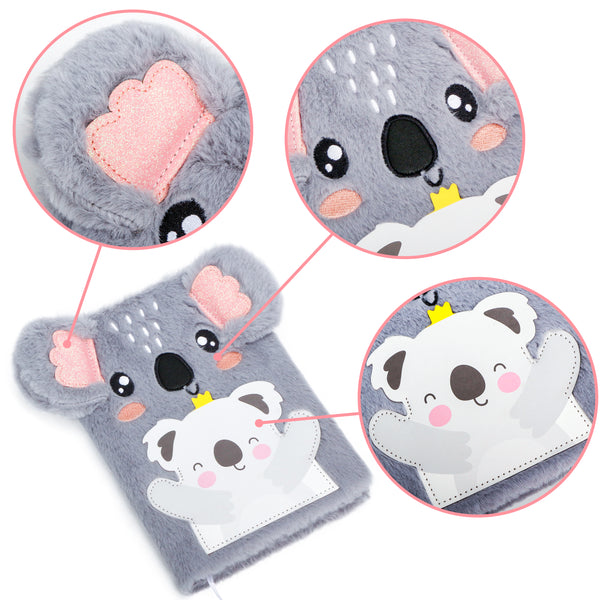 EXERZ Koala Notebook A5 With an Extra Pocket/Pen Holder -160 Pages