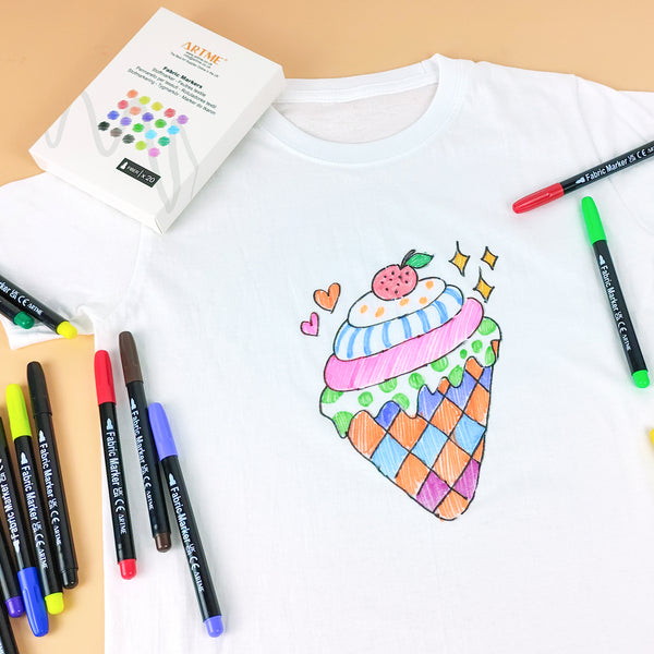 Artme Fabric Pens 20pcs, Textile Markers