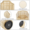 EXERZ Desk Organiser/Mesh Desk Tidy Caddy/Pencil Holder/Multifunctional 360 Rotating - Golden
