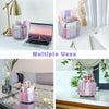 EXERZ Desk Organiser/Mesh Desk Tidy Caddy/Pencil Holder/Multifunctional 360 Rotating - Light Purple