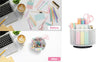 EXERZ Desk Organiser/Mesh Desk Tidy Caddy/Pencil Holder/Multifunctional 360 Rotating -White
