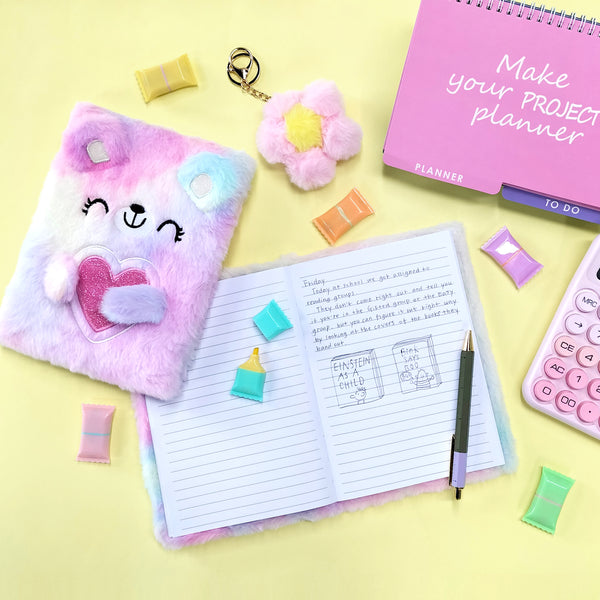 EXERZ Pastel Bear Notebook A5