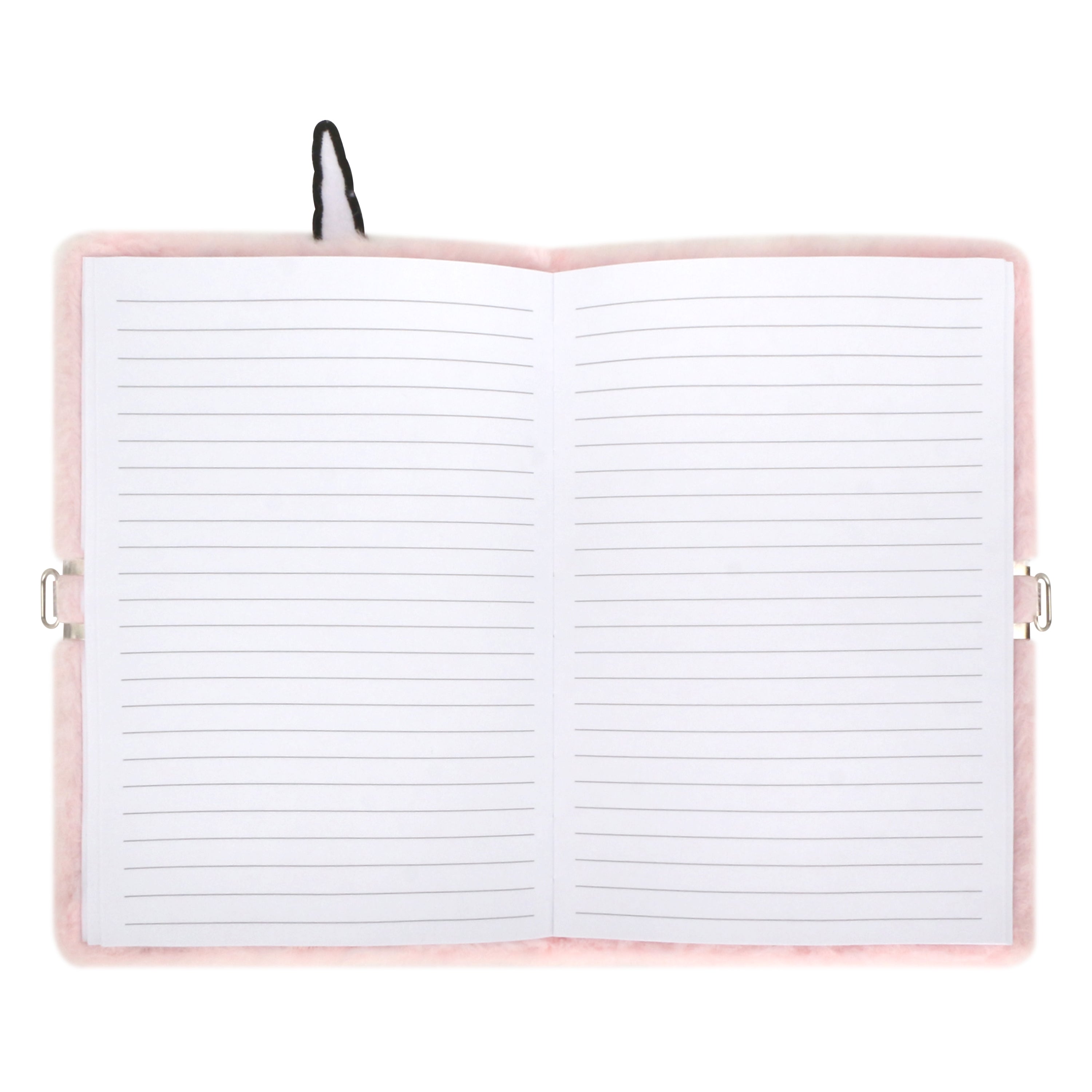 EXERZ A5 Fluffy Notebook with Padlock and Keys Unicorn
