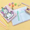 EXERZ A5 Fluffy Notebook with Padlock and Keys Unicorn