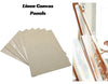 Exerz 30x40cm Linen Canvas Panels 3mm 6pcs - A3 Canvas Board 280gsm
