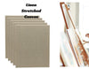 Exerz 30x40cm Linen Stretched Canvas 5pk 1.7cm 280GSM