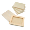 EXERZ Wooden Paint Boards 15.2x20.3cm – 6 Pack - Rectangle Wooden Panels for Acrylic, Oil & Mixed Media Painting - Smooth Craft Boards for Artists, Kids & DIY Projects