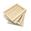 EXERZ Wooden Paint Boards 20.3x25.4cm – 4 Pack Square Wooden Panels for Acrylic, Oil & Mixed Media Painting – Large Smooth Panels Craft Boards for Artists, Kids & DIY Projects (8"x10"-4PK)