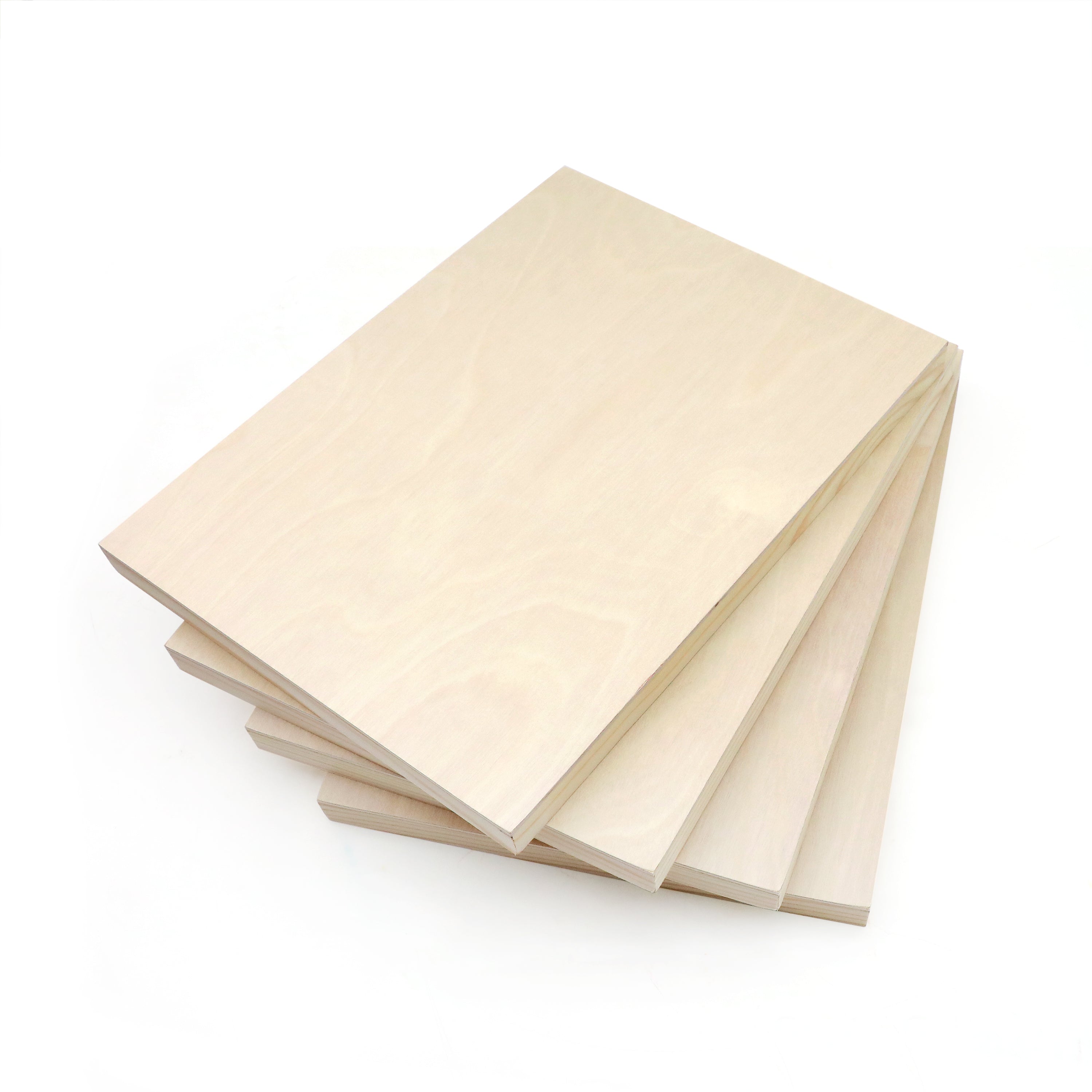 EXERZ Wooden Paint Boards 20.3x25.4cm – 4 Pack Square Wooden Panels for Acrylic, Oil & Mixed Media Painting – Large Smooth Panels Craft Boards for Artists, Kids & DIY Projects (8