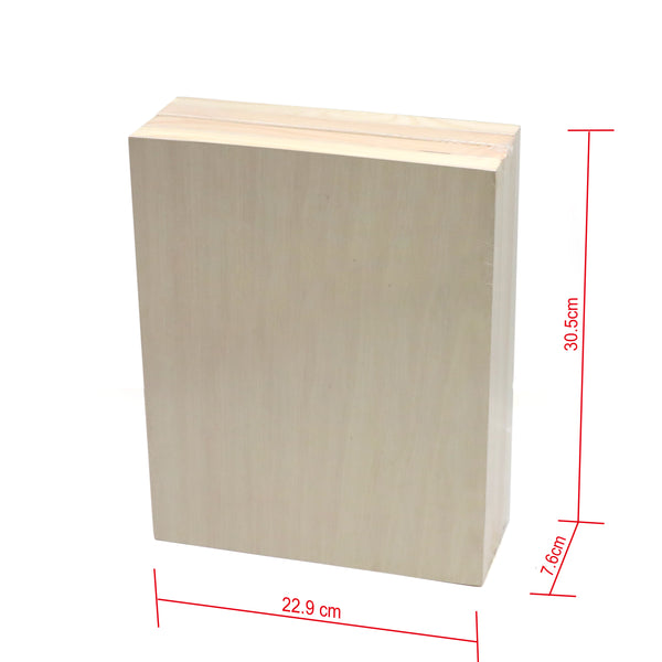 EXERZ Wooden Paint Boards 22.9x30.5cm – 4 Pack Rectangle Wooden Panels for Acrylic, Oil & Mixed Media Painting | Smooth Craft Boards for Artists, Kids & DIY Projec
