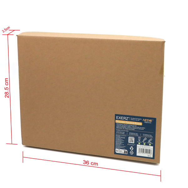 EXERZ Wooden Paint Boards 3pk (15.24 x 15.24cm, 25.4 x 25.4cm, 30.48 x 30.48cm) – Square Mixed Wooden Panels for Acrylic, Oil & Mixed Media Painting - for Artists, Kids & DIY Projects
