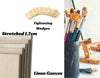 Exerz 40x50cm Linen Stretched Canvas 4pk 1.7cm 280GSM