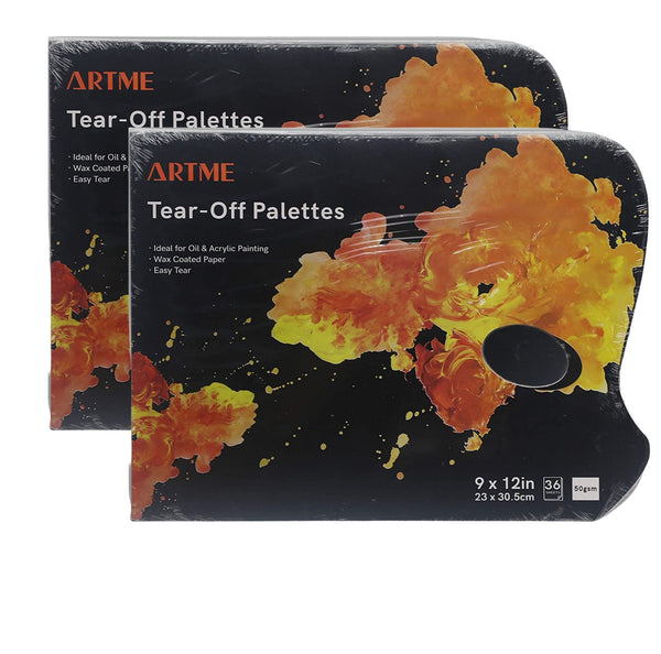Artme Tear-off Paper Palettes 22.9x30.5cm, 50g, 36 sheets - Disposable Palettes - 2pk