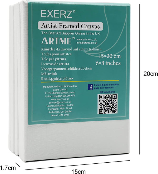 Exerz Stretched Canvas 5pk 15x20cm