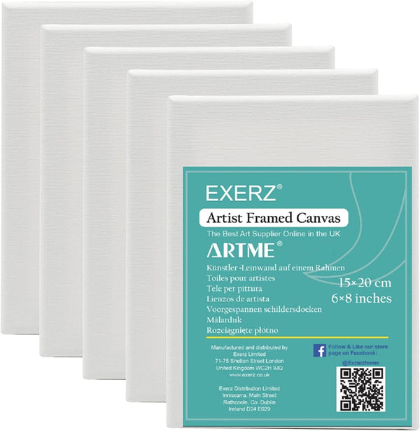 Exerz Stretched Canvas 5pk 15x20cm