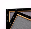 Exerz 40x50cm Black Canvas 1.7cm Stretched Artist Canvas - 280GSM 100% Cotton - 4PK
