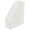 Exerz Desk Organiser 4 Pieces Office Set- Desktop Metal Mesh Filing - White