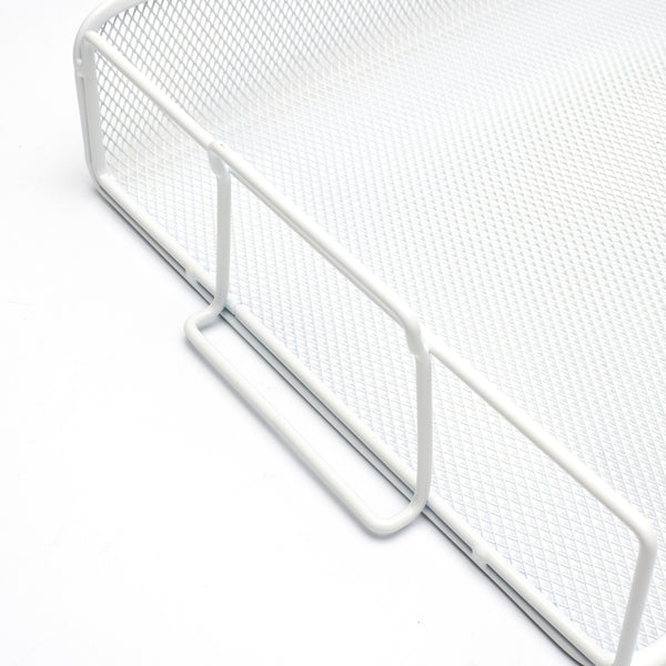 Exerz Letter Trays 2pcs - Stackable Paper Sorter File Trays - White