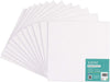 Exerz 20x20cm Canvas Panels 12pcs 3mm Blank Artist Canvas Board 280gsm 100% Cotton