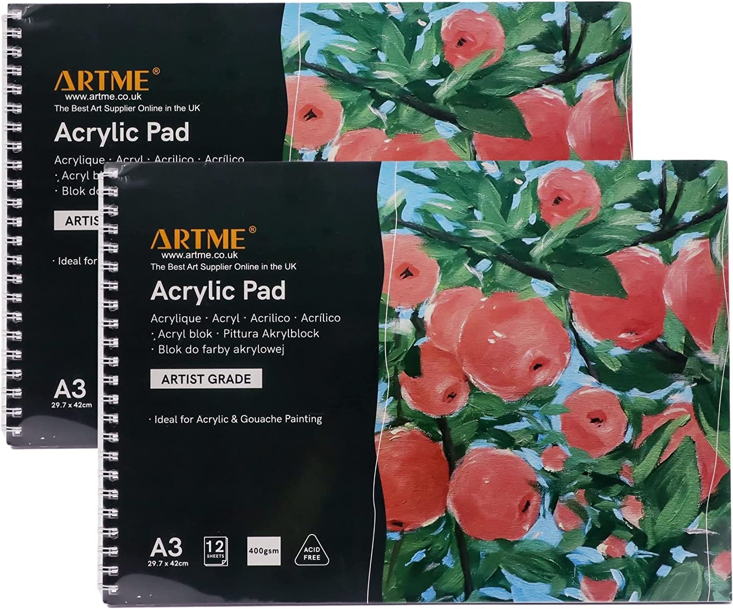 Artme A3 Acrylic Pad 2PK