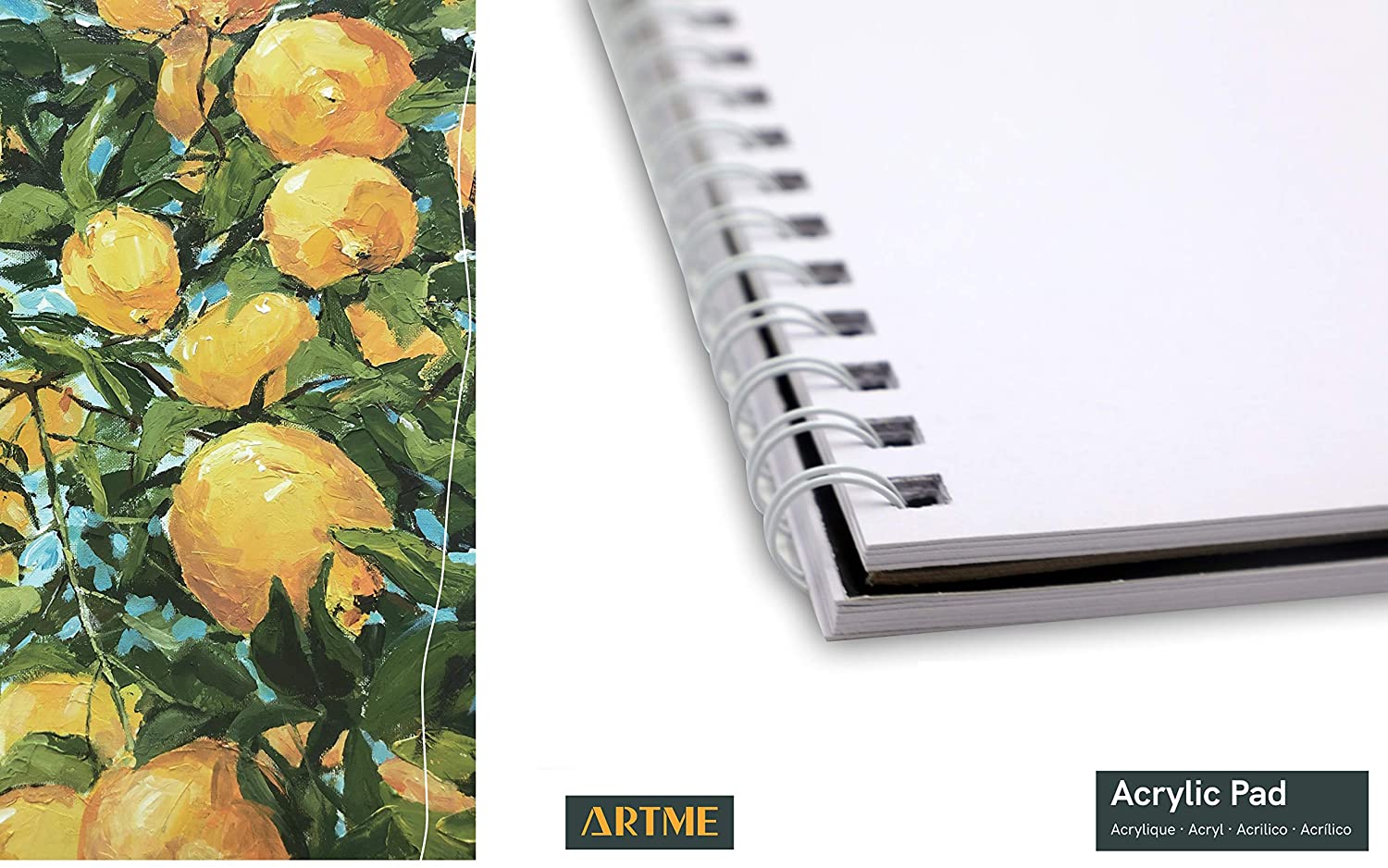 ARTME A4 Acrylic Pad 12 Sheets 400gsm - 2pk