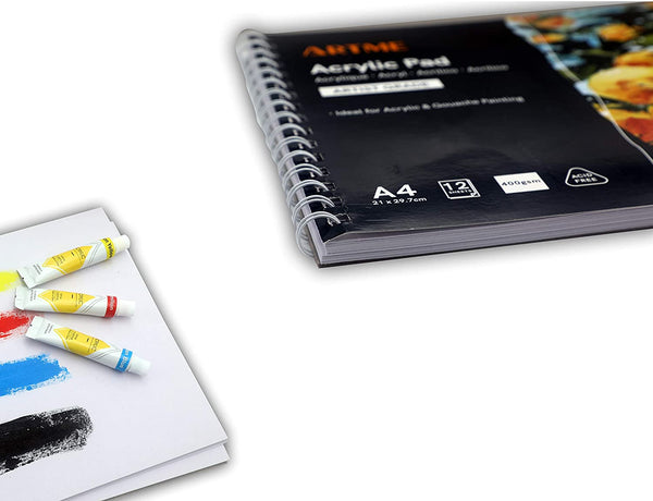 ARTME A4 Acrylic Pad 12 Sheets 400gsm - 3pk
