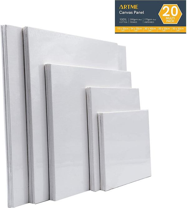 Artme Artist Canvas Panels 20pcs Mixed Size