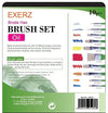 Exerz Artist Paint Brush Set – 10 pcs Professional Bristle Brushes in a Case/Perfect for Oil Colour Acrylic Gouache - Oil