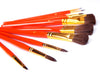 Exerz Artist Paint Brush Set – 10 pcs Professional Mixed Bristle Brushes in a Case - Watercolour & Gouache