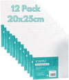 Exerz 20x25cm Canvas Panels 12pcs 280GSM/ Artist Canvas Board 100% Cotton 0.3cm Thinkness
